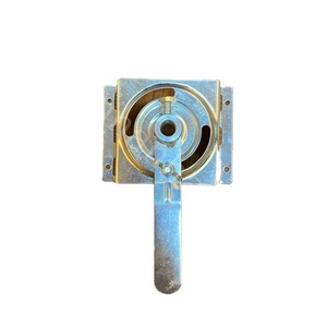 Poignée carrée flexible en <span class=keywords><strong>fonte</strong></span> d'acier galvanisé pour climatisation, couleur argentée, plaquée zinc, pour le contrôle du volume et l'économie d'énergie - Product Image 1