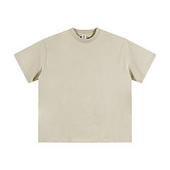 Venta al por mayor 345gsm camiseta en blanco personalizado 100% algodón camiseta Impresión logotipo para hombres camisetas lisas impresas blanco negro camiseta - Product Image 4