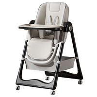 Chaise haute à bascule pour bébé, multifonctionnelle, pliable, réglable en hauteur, avec plateau pour l'alimentation du bébé