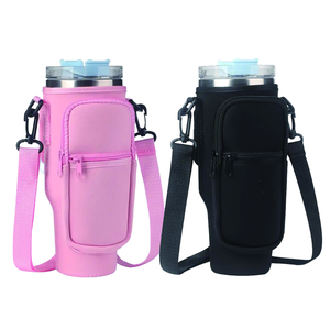 Housse de transport en néoprène réglable pour bouteille d'eau, motif léopard, pour enfants, idéale pour les activités de plein air - Product Image 2