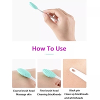 HMU vente en gros marque privée épurateur de lèvres brosse applicateur maquillage exfoliant Silicone points noirs lèvre nez gommage nettoyant brosse