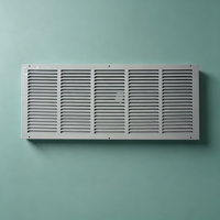 Grille d'aération à persiennes fixes 30*18 de haute qualité en acier laminé à froid pour bureau, résidentiel et commercial (CVC)