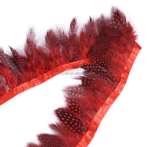 Toptan sülün tüyler saçaklar renkli gine tüy yastık dikiş el sanatları için Trim kostüm dekorasyon giyim - Product Image 6