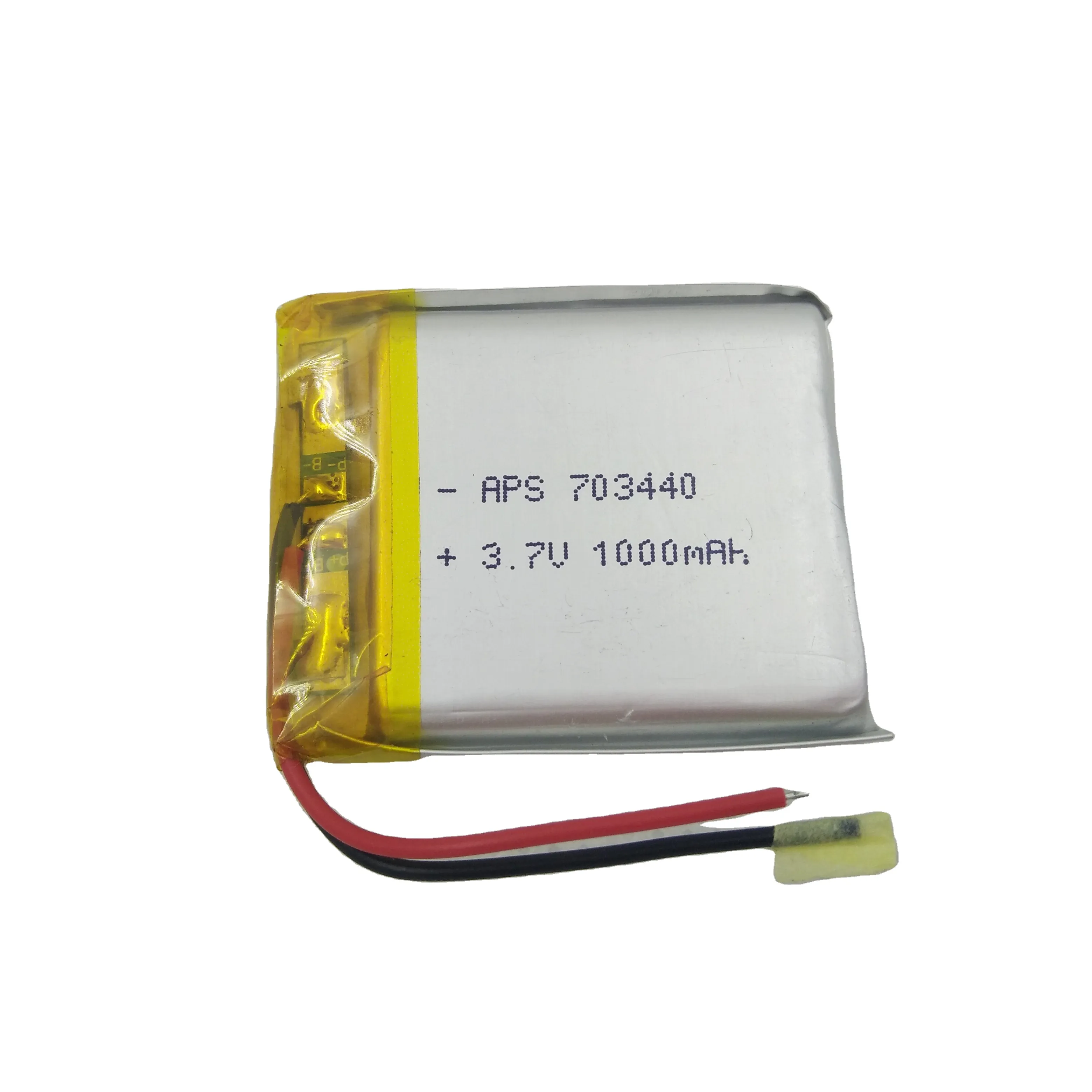 rechargeable 703440 3.7V 1000mAh polymer lithium ion battery full capacity deep cycle good quality good price for GPS