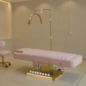 Luxus <span class=keywords><strong>Massage</strong></span>-Hebetische Spa-Massageliege Wachsliege Kosmetikstühle Elektrischer Kosmetikerstuhl für Gesichtsbehandlungen Schönheit Elektrische Liege - Product Image 5