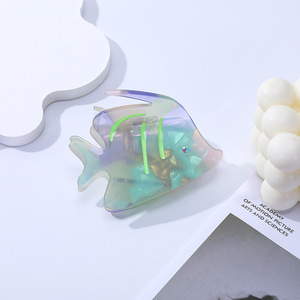 YJL Vente Chaude Été Amusant Animaux Marins Poisson <span class=keywords><strong>Crabe</strong></span> <span class=keywords><strong>Pince</strong></span> à Cheveux en Acétate Personnalisée Vente en Gros d'Usine <span class=keywords><strong>Pince</strong></span> à Cheveux - Product Image 2