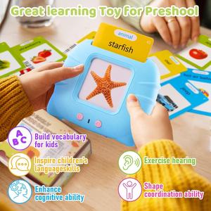 224 ของเล่นเพื่อการศึกษา Sight คําพูดคุยแฟลชการ์ดหน่วยความจําพลาสติกเครื่องอ่าน - Product Image 4