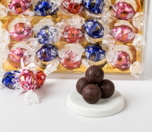 Toptan KENLAIFU Bittersweet çikolata Mellow topu dolum şurubu reçel katı formu lal siyah kutu ambalaj ile 250g - Product Image 3