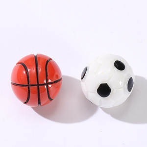 <b>Miniature</b> Soccer And Basketball Resin Ornaments 1.6 Cm Diameter For Moss Landscape Decorations - Product Image 4