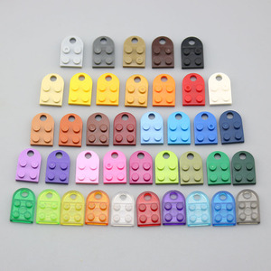 P493 DIY Acrylic Jewelry Accessories Creative Handmade 2x2 Single-<strong>Block</strong> Assemblable Heart <strong>Brick</strong> Necklace Keychain - Product Image 1