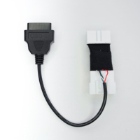 Cable Adaptador de Diagnóstico OBDII Tesla de 26 Pines a Doble OBD2 de 16 Pines J1962, Rojo y Negro, para Modelos S, X, 3 y Y