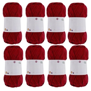Fil de coton mercerisé et teint haute ténacité à 4 brins pour le tricot à la main et le crochet - Product Image 4
