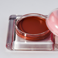 Krim bedak perona pipi wajah merah muda krim riasan wajah bentuk hati Vegan tahan lama Label pribadi perona pipi