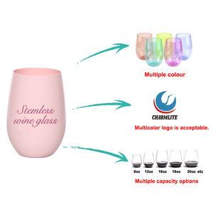 Copa <span class=keywords><strong>de</strong></span> <span class=keywords><strong>vino</strong></span> sin tallo apta para lavavajillas Pink Vasos Desechables Para <span class=keywords><strong>Vino</strong></span> Sin Tallo Copas <span class=keywords><strong>de</strong></span> <span class=keywords><strong>vino</strong></span> <span class=keywords><strong>de</strong></span> policarbonato inastillables - Product Image 2