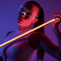 Lunettes lumineuses Lunettes pare-soleil LED 7 couleurs et 5 modes, lunettes lumineuses pour barre de fête cosplay Halloween