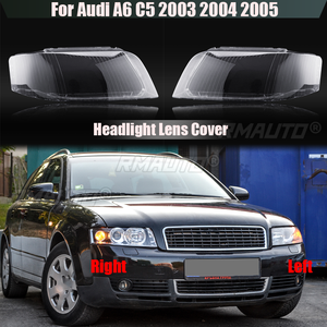 ฝาครอบโคมไฟหน้าสำหรับ Audi A6 C5 ปี 2003 2004 2005 ฝาครอบเลนส์ไฟหน้ารถยนต์ อะไหล่เปลี่ยนโคมไฟหน้า อุปกรณ์ตกแต่งรถยนต์ - Product Image 1