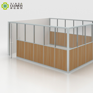 隔音办公室半玻璃墙隔断间，采用木质和玻璃 - Product Image 3