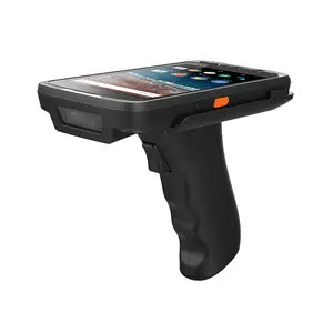 Robuster 5,0-Zoll-Vollbild-Ip65-Zertifizierung Android 4G Wifi Gps NFC-Leser 2D-Barcode-Scanner Pda mit blauem Zahn griff