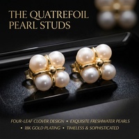 Boucles d'oreilles en perles d'eau douce naturelles, pendentif feuille vintage, luxe léger, accessoire de fête, boucles d'oreilles en perles