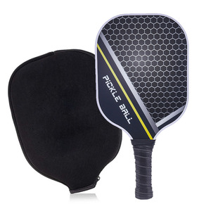 Pala de Pickleball de fibra de carbono, forma estándar, agarre antideslizante, equipo de entrenamiento con bolsa de transporte y pelotas - Product Image 3