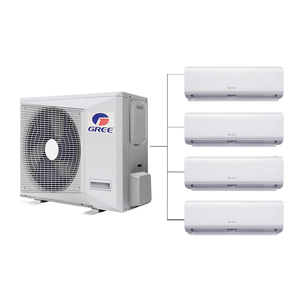 Unidad de Aire Acondicionado Central VRF Inteligente para el Hogar, con Bomba de Agua y Ventilador de Cuatro Vías, Multizona, de 48000 BTU, Alimentada por CC - Product Image 1