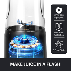 Licuadora Portátil Inalámbrica 2026 de 220W con Boquilla Integrada para Beber, Carga USB, Extractor Eléctrico de Jugos de Frutas para Exteriores - Product Image 3