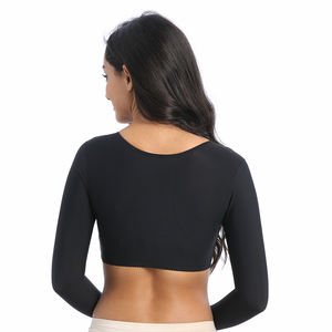 女性用シェイパートップス腕圧迫手術プラスサイズフロントクロージャー長袖シェイプウェア - Product Image 2