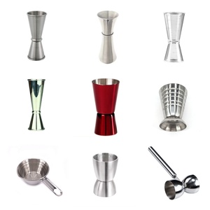 10/20ml 20/40ml 30/60ml taza medidora de espíritu de doble medida personalizada Jigger de cóctel de barman de acero inoxidable - Product Image 4