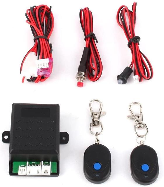 Universal 12V Auto Car Immobilizer Anti Theft System Anti Hijacking Wireless Engine Lock Alarm Protection with Remote Controller