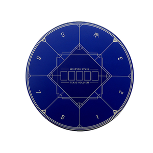 120cm Portable Round Poker Mat for Poker Games <strong>Rubber</strong> Non-Slip Poker Table Top Mat for <strong>Blackjack</strong> Casino - Product Image 4