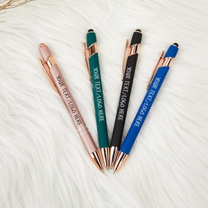 Stylo à bille personnalisé avec impression de logo, stylo publicitaire le moins cher, cadeau promotionnel, stylo à bille personnalisé en plastique ou en métal - Product Image 3