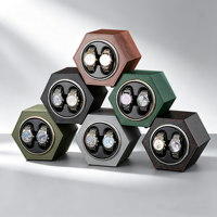 Promotion : Boîte à remontoir automatique multifonction carrée à 2 emplacements en cuir PU pour montres mécaniques, idéale pour la décoration intérieure