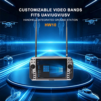 Système GCS portable multifonction HW10 avec mini-clavier, distance de contrôle de 10 km pour drones et robots canins