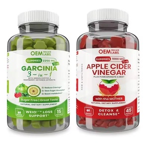 Gomitas de Garcinia Cambogia para Control de Peso, Gomitas de Vinagre de Sidra de Manzana para Controlar el Apetito, Suministro de Fábrica OEM - Product Image 1