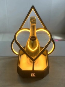 Plateau de service isotherme pour vin, personnalisé, rechargeable, LED, motif floral, style américain, 5L, en PC, pour fêtes, boîtes de nuit et bars, noir, Armand Bottle - Product Image 6