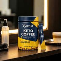 Plant Powered Care Sustain Daily Vigor Brain Power Fuel Keto Instant Coffee Complément Alimentaire pour Adultes pour le Matin, les Études et le Travail