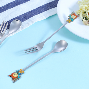 Tùy Chỉnh Hàn Quốc Nhật Bản Phong Cách Cá Nhân Thép Không Gỉ Ngã Ba Và Muỗng Cho Khuyến Mại Bộ Quà Tặng - Product Image 6