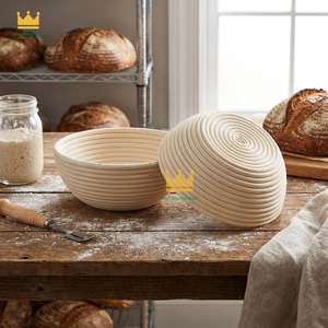 Wholesale Eco-Friendly Round Rattan Banneton <b>Bread</b> Proofing <b>Basket</b> Sourdough Dough Rising Bowl Bakery Equipment - Product Image 5
