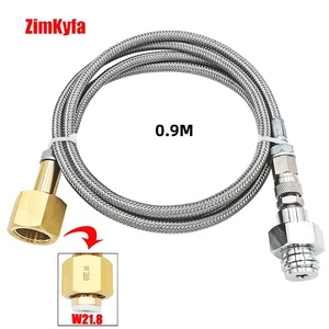 Tuyau adaptateur CO2 haute pression 1,5 m/90 cm pour machine Grohe Blue Home, compatible avec les bouteilles de 2 à 10 kg - Product Image 3