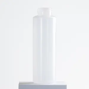 Bouteille en plastique ldr, 250ml à diamètre de 30mm, bouteille ronde et droite à épaules plates, lotion à presser