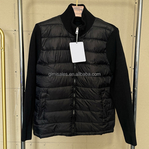 Piumino di Lusso Autunno 2025 per Uomo e Donna con Colletto alla Coreana e Inserti in Maglia <span class=keywords><strong>Cardigan</strong></span> Imbottito Casual <span class=keywords><strong>Giacca</strong></span> Calda - Product Image 1