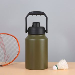 Bouteille isotherme en acier inoxydable de grande capacité 3,8 L (128 oz) avec compartiment pour glaçons, pour garder les boissons froides - Product Image 4