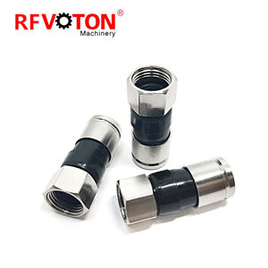 Conector de <span class=keywords><strong>Cable</strong></span> Coaxial RG6 de Grado Profesional con Interfaz Macho F, Adaptador de Compresión RF para CATV/SAT/<span class=keywords><strong>Internet</strong></span> - Product Image 4