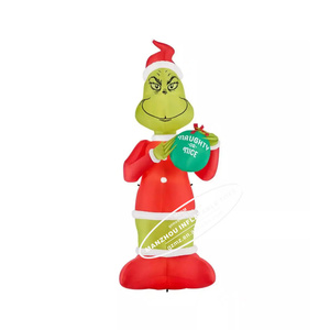20 Foot Christmas <strong>Inflatable</strong> Giant LED <strong>Grinch</strong> in Santa Suit Airblown <strong>Grinch</strong> <strong>Inflatable</strong> - Product Image 5