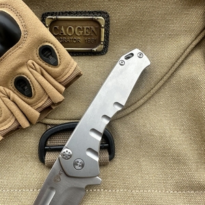 Nieuw Binnen Cpmd2 Staal Zwaar Vouwmes Draagbare Clip Survival Camping Zakmes Met Op Maat Gemaakte Oem - Product Image 3