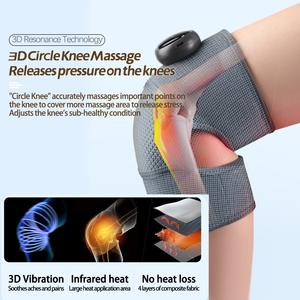 Adjustable Electric Knee <strong>Massager</strong> with <strong>Heat</strong> Therapy Rechargeable Shoulder Elbow Wrap Elbow Warm <strong>Massager</strong> Vibrating Shoulder <strong>Pad</strong> - Product Image 4