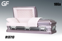 Cercueil américain réglable pour adultes de 28 pouces, en acier 18G, couleurs au choix. Cercueil funéraire moderne et protecteur pour inhumation au sol, usage adulte.