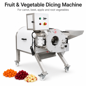 Industrial Fruit and <b>Vegetable</b> Dicing Machine 800-1500KG/H Stainless Steel Carrot Beet Apple Cube <b>Cutter</b> - Product Image 1