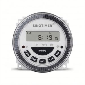 Temporizador de Riego para Jardín TM619 10A 16A 30A 3V con Batería Reemplazable, Salida de Energía de 220V, Temporizador <span class=keywords><strong>Digital</strong></span> Programable con Intervalos - Product Image 1