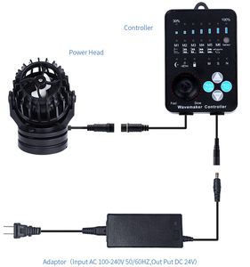 Aquarium marin Wave Maker <span class=keywords><strong>REEF</strong></span> Pompes à ondes variables Pompe de circulation de flux POWER HEAD Wavemaker avec contrôleur à onde sinusoïdale Hsbao - Product Image 4